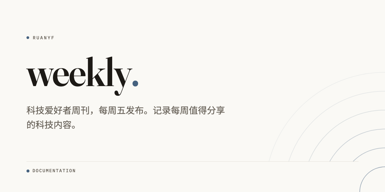 editorial mood with Chinese text, ruanyf weekly