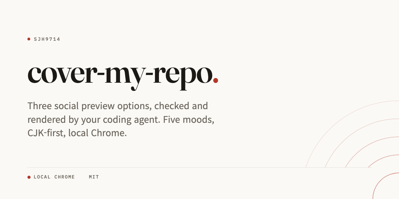 editorial mood, Cover My Repo