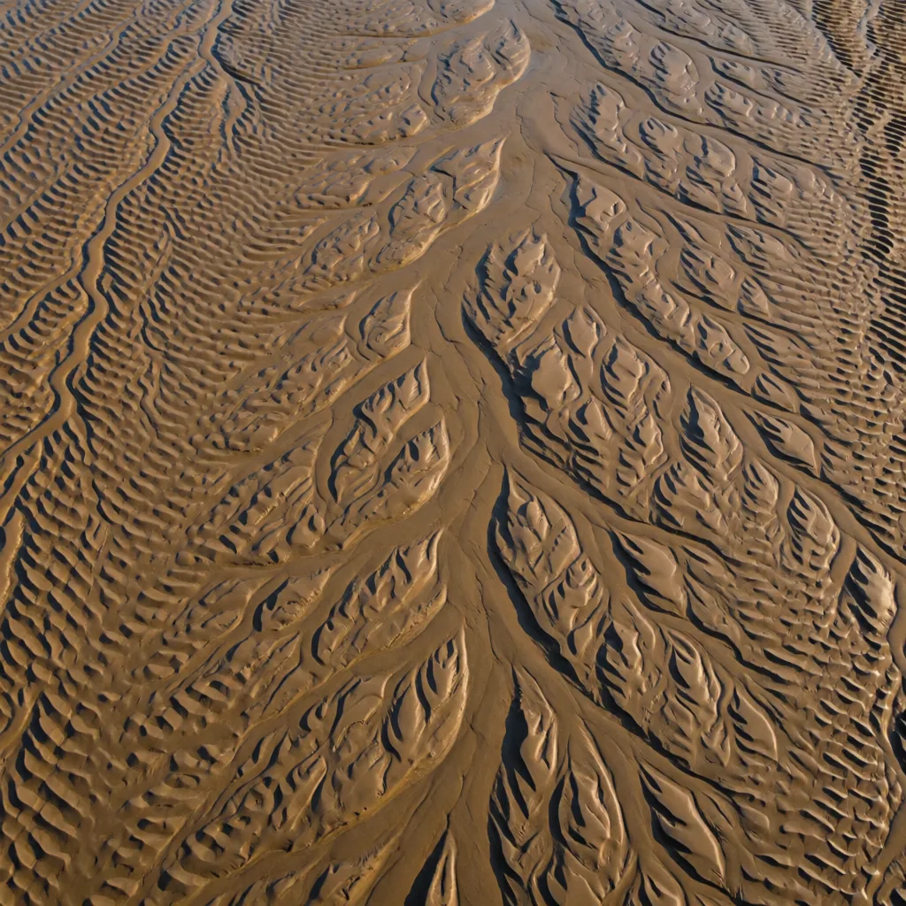 Sand ripples, aerial