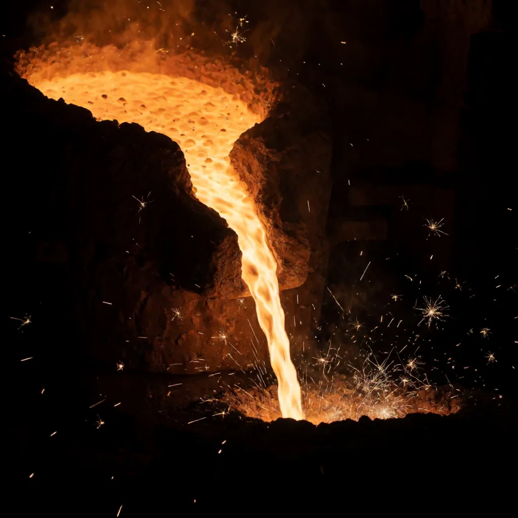 Molten metal pour