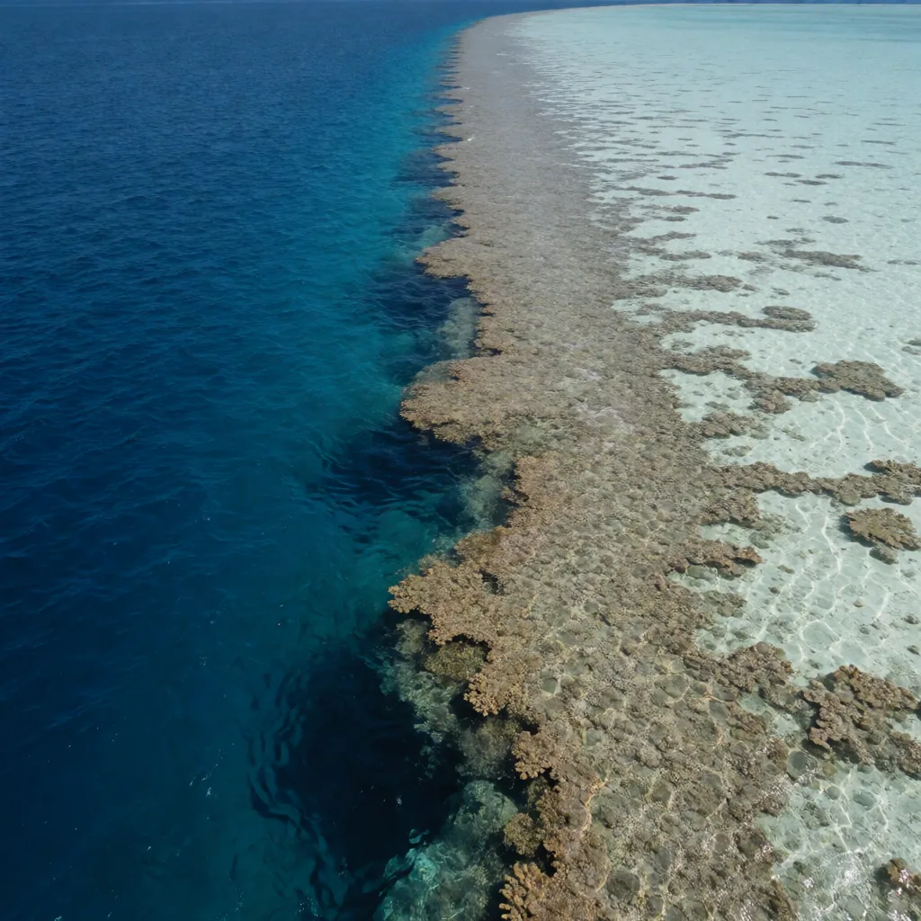 Reef edge into deep water