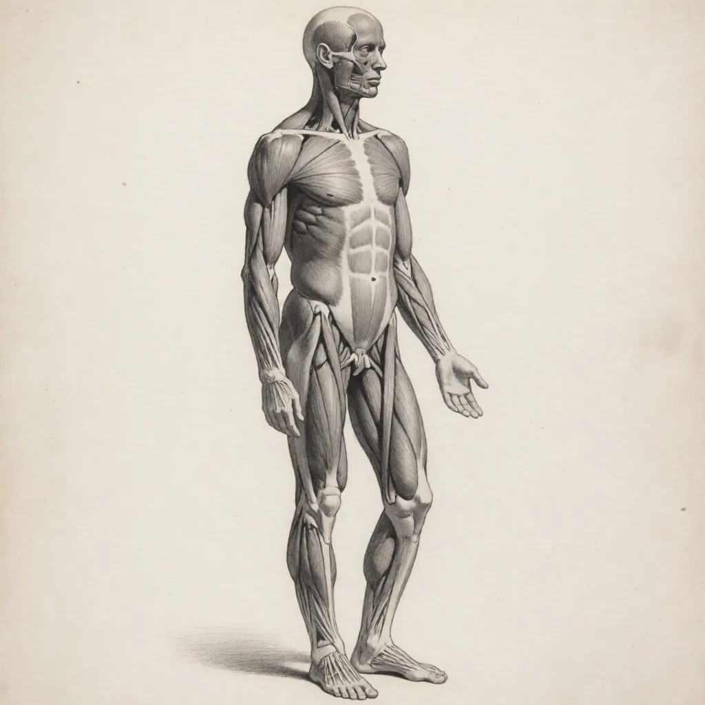 Écorché figure study