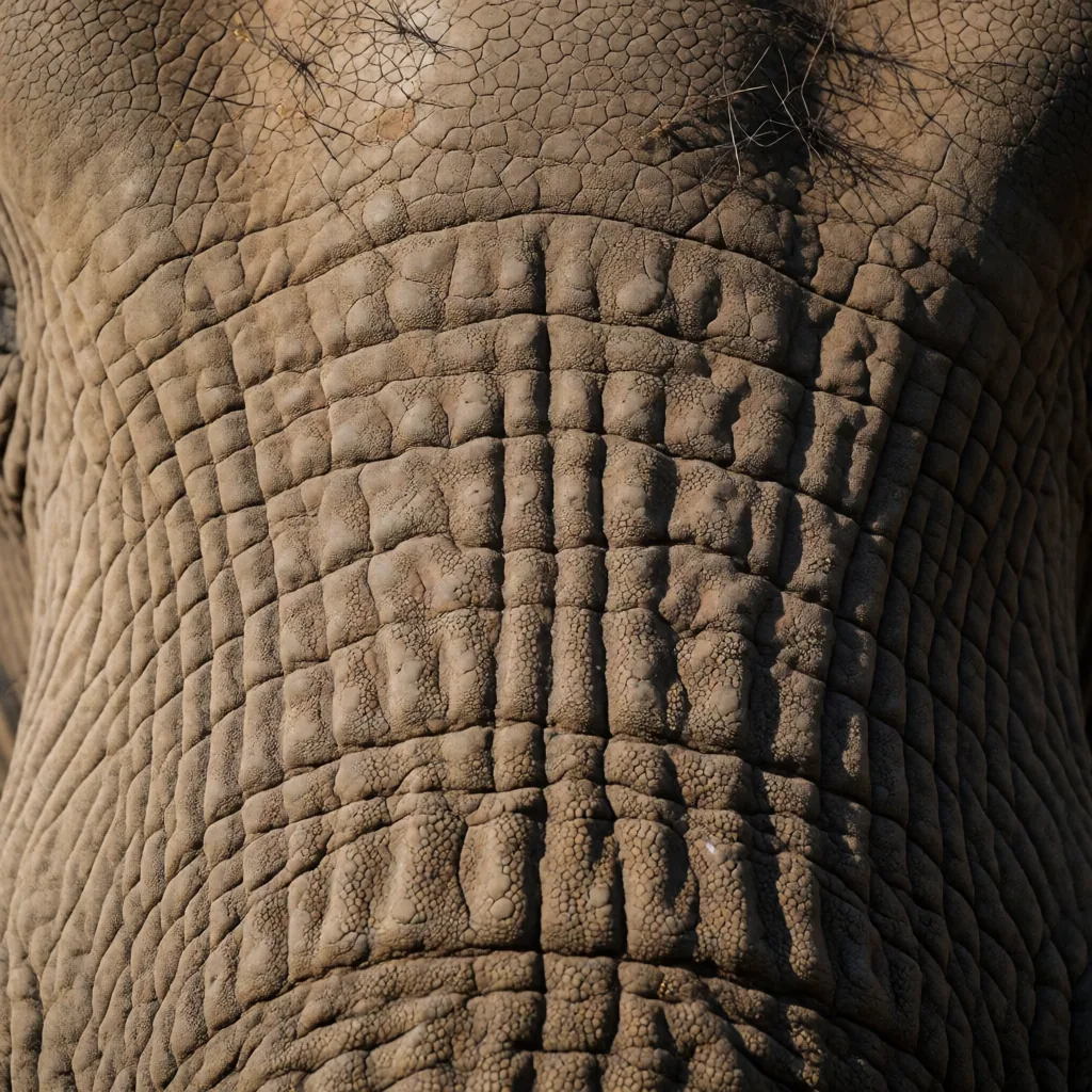 Elephant skin, macro