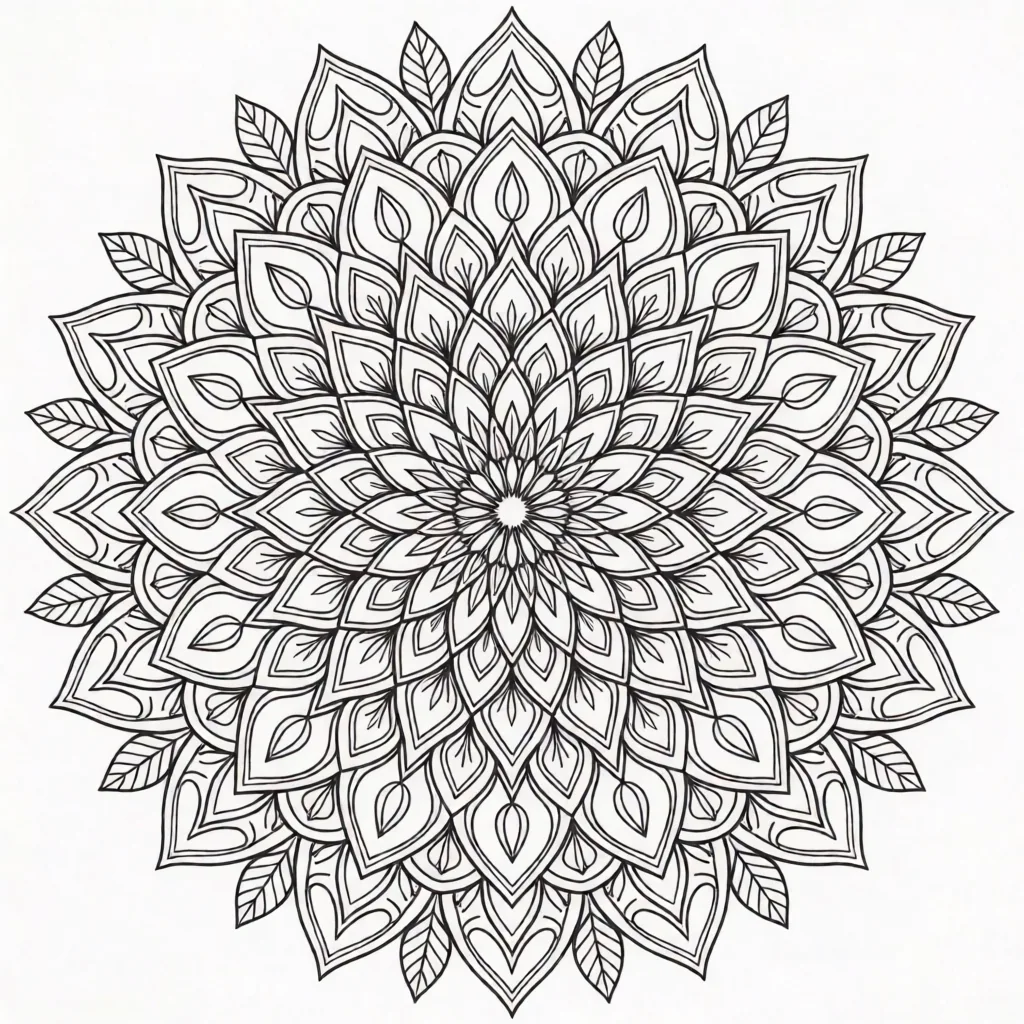 Coloring page: mandala