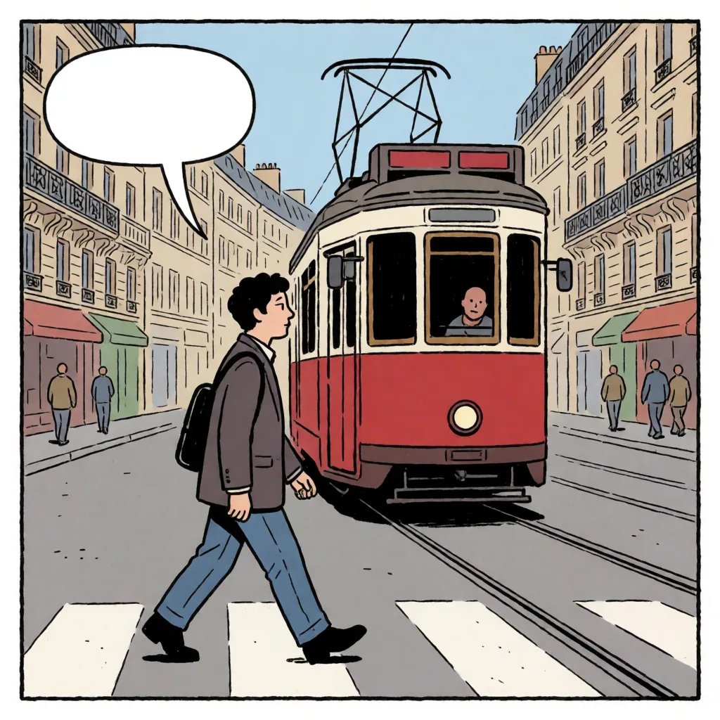 Ligne claire street panel