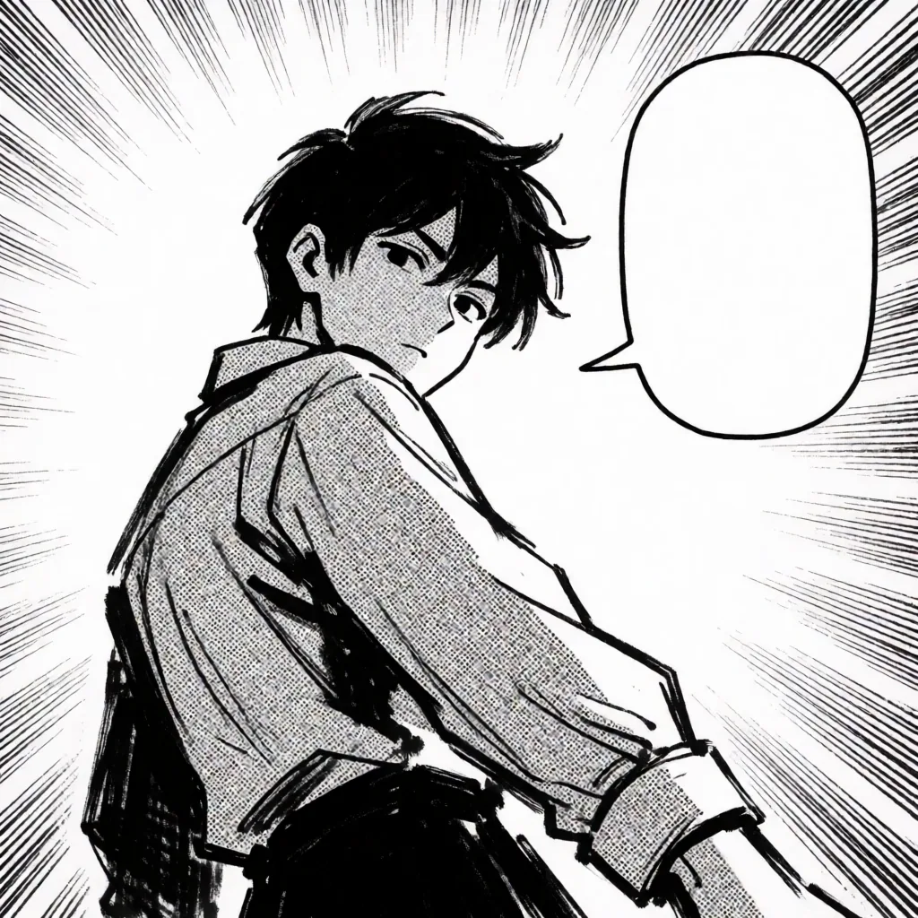 Manga panel, screentone