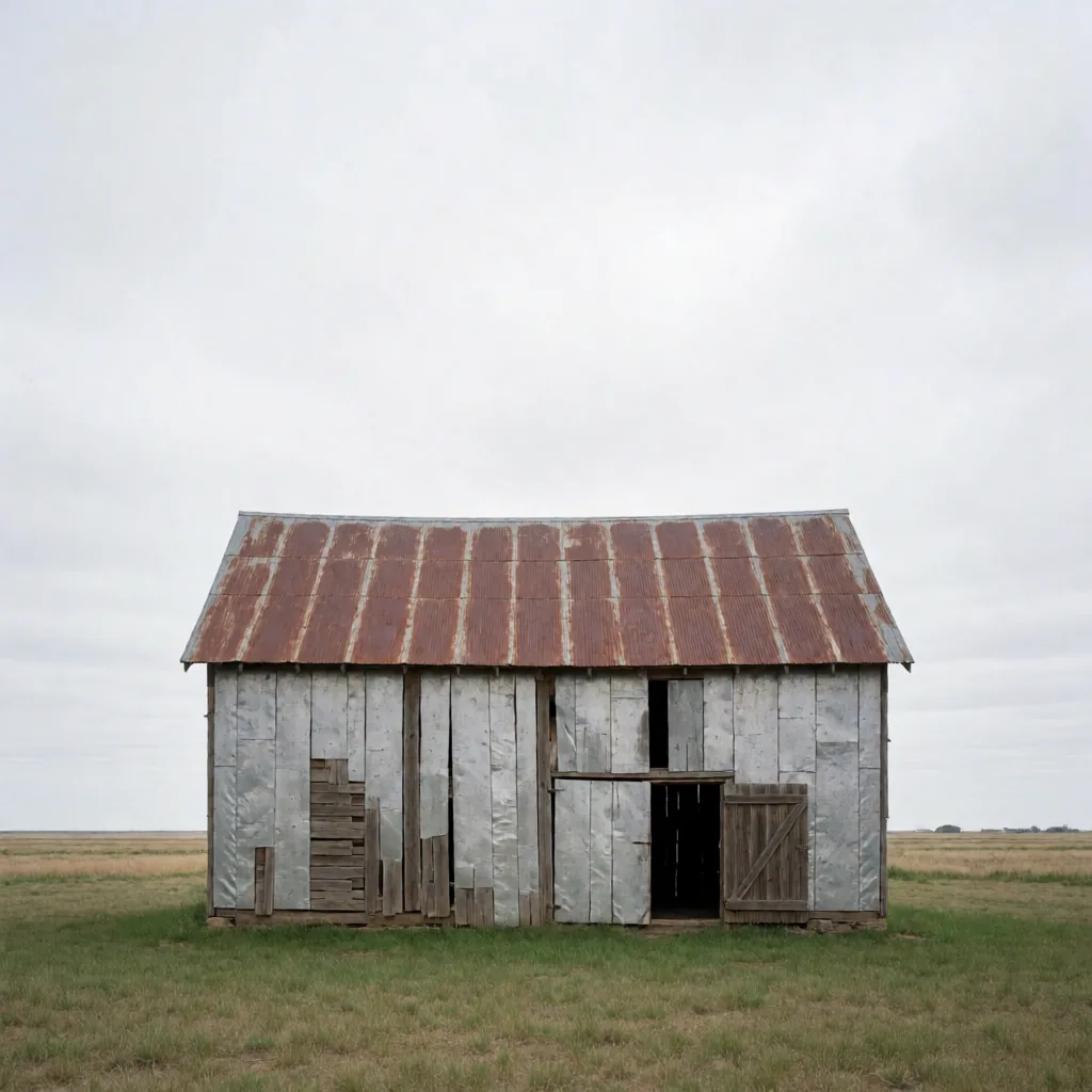Timber barn, weathered