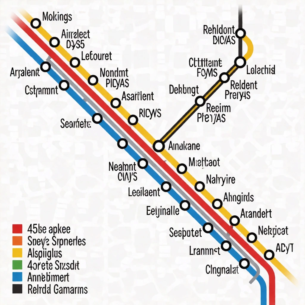 Text: thirty station names, none of them words