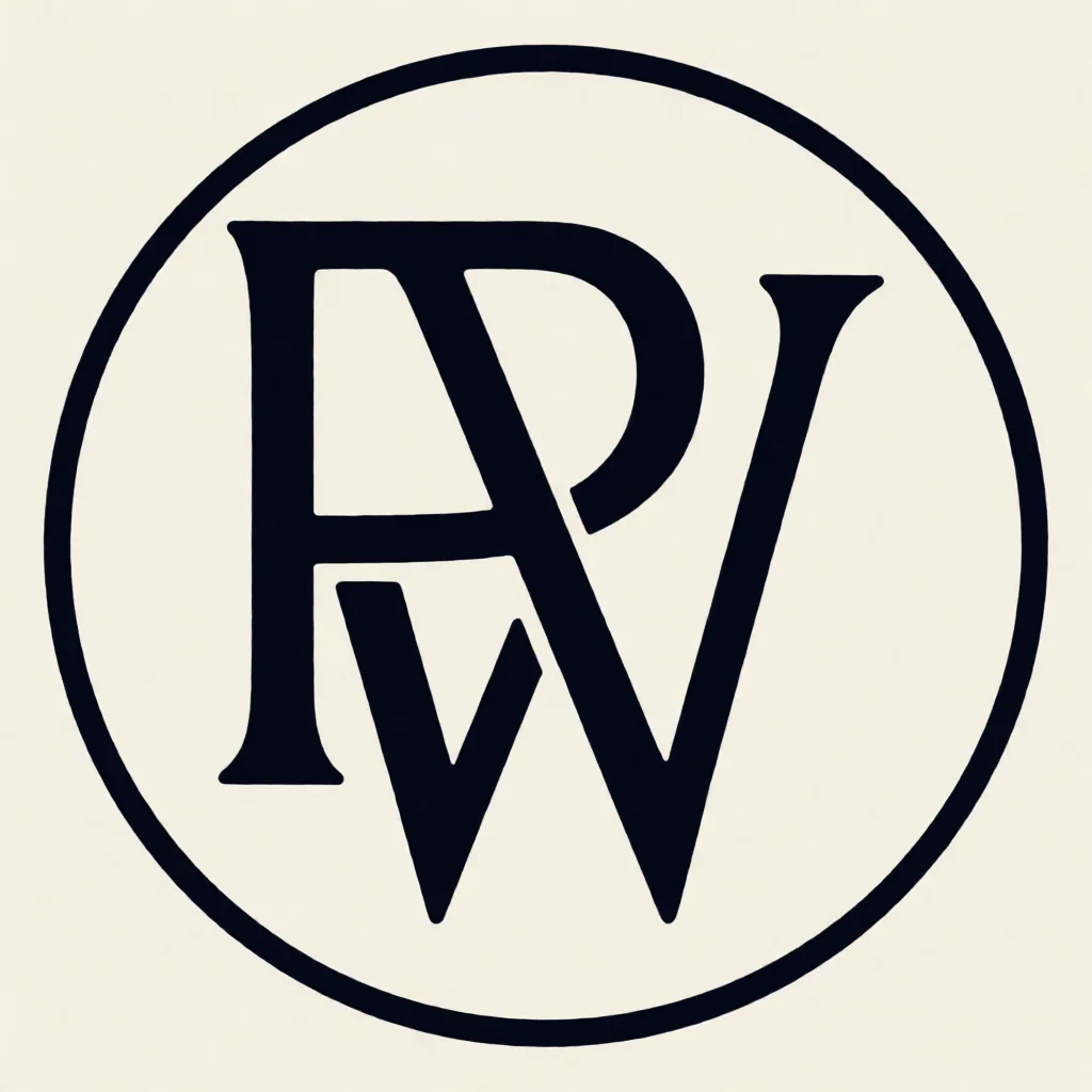 Letters: asked to interlock R and W, the R reads as a P where the two forms overlap