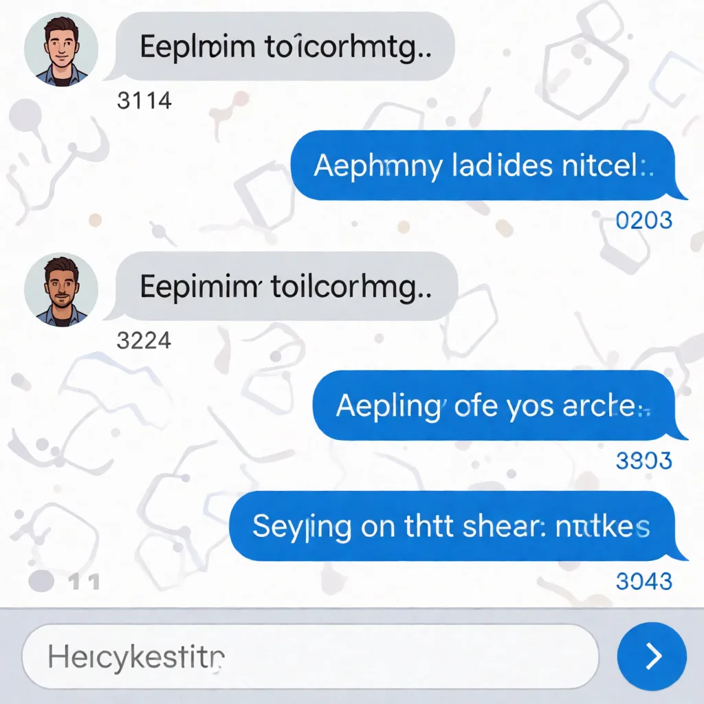 UI: chat bubbles are structurally perfect and every message is unreadable