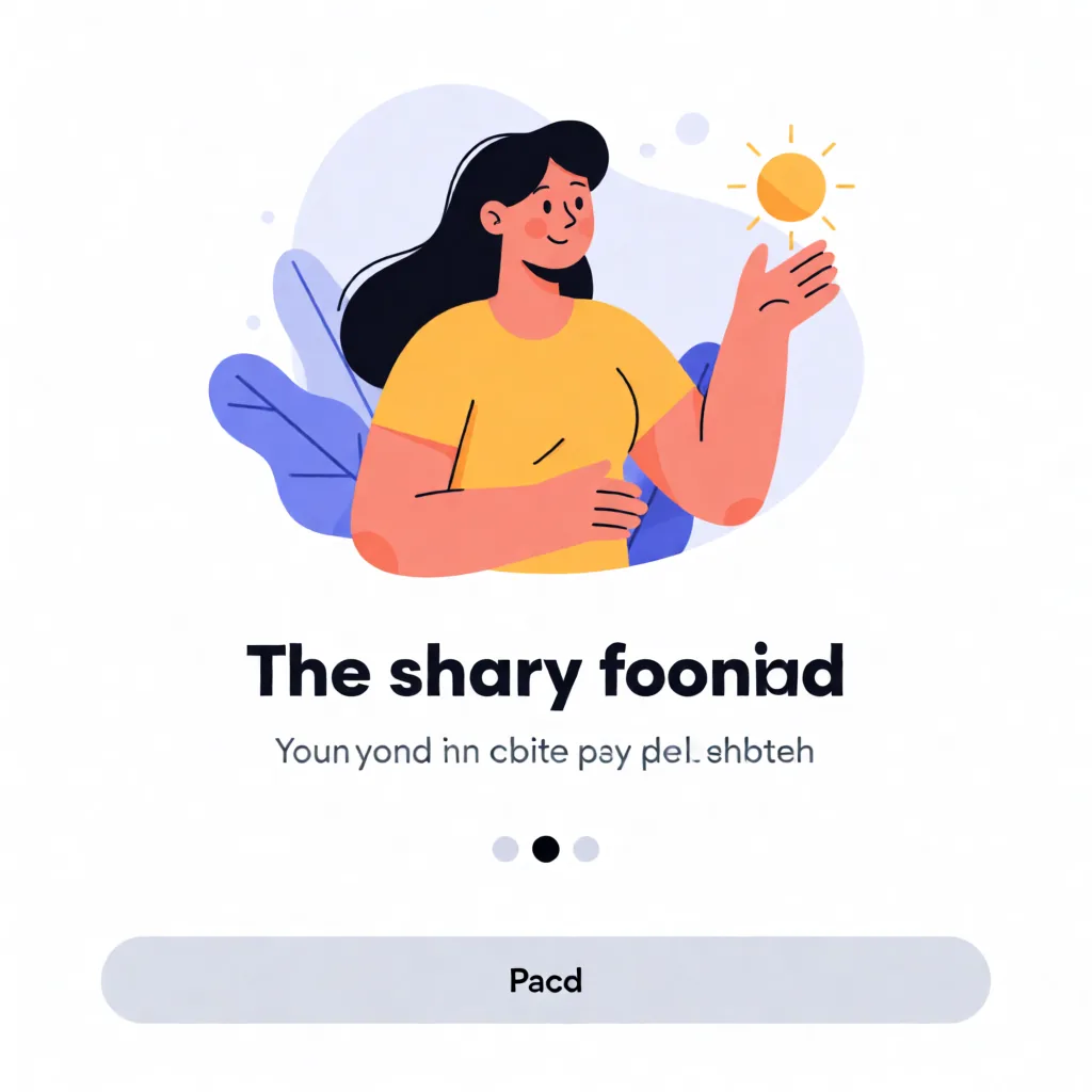 UI: the illustration is good, the headline and the button label are not