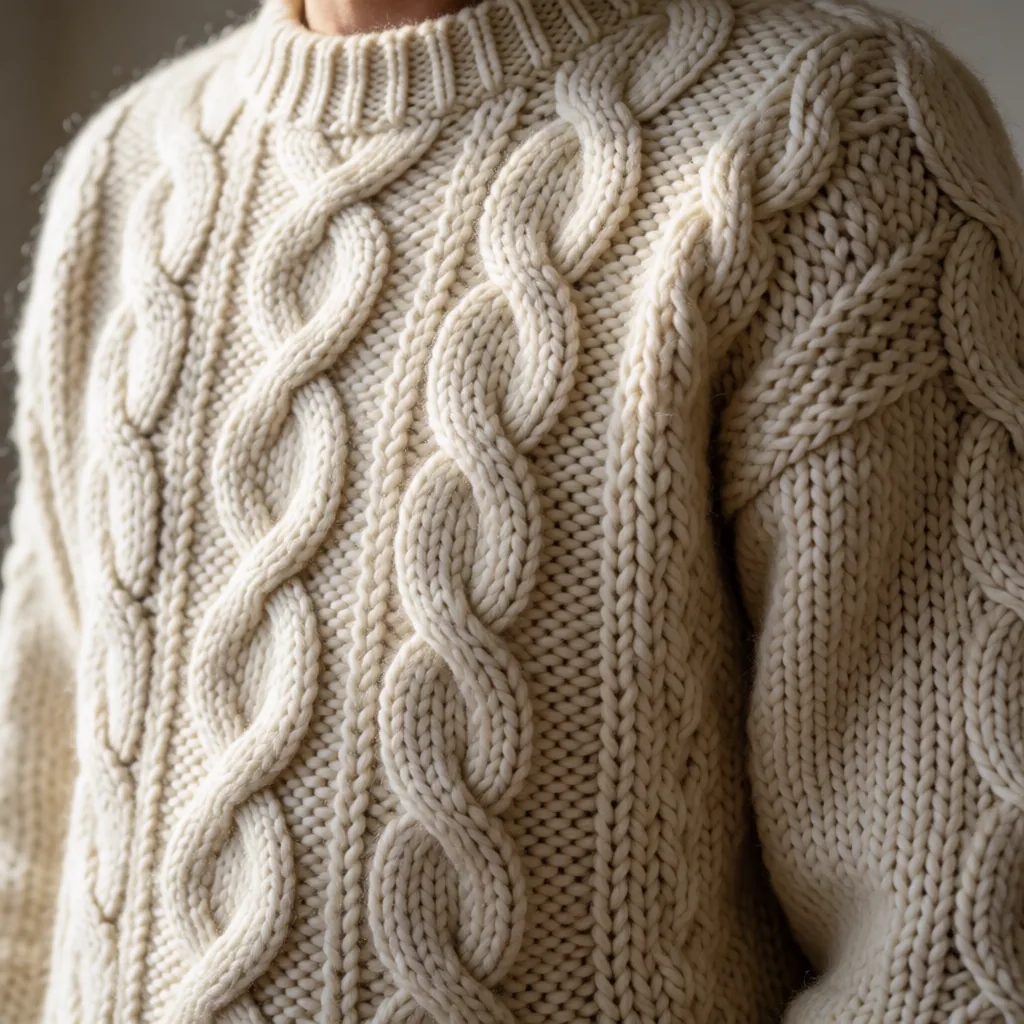 Knitwear texture close-up