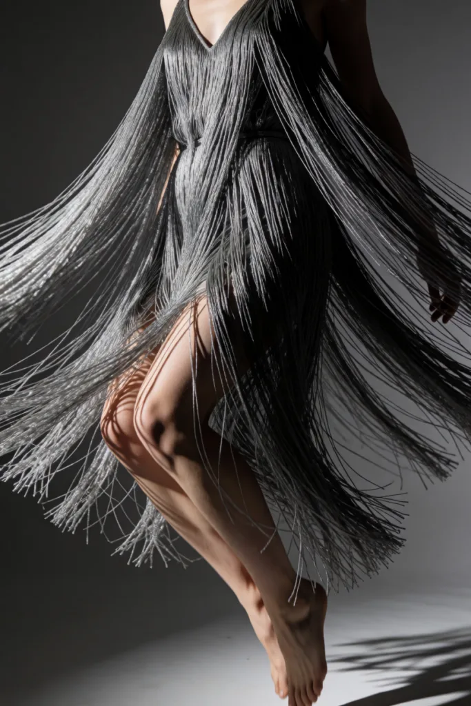 Graphite fringe frozen in motion