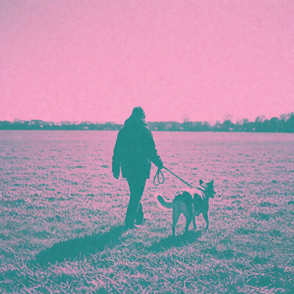 Risograph two-colour poster