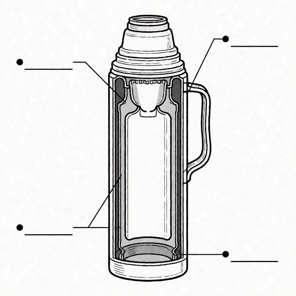 Cutaway diagram with leader lines