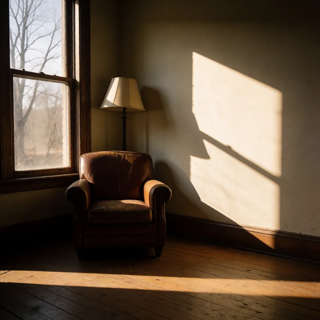 Sunlit reading corner