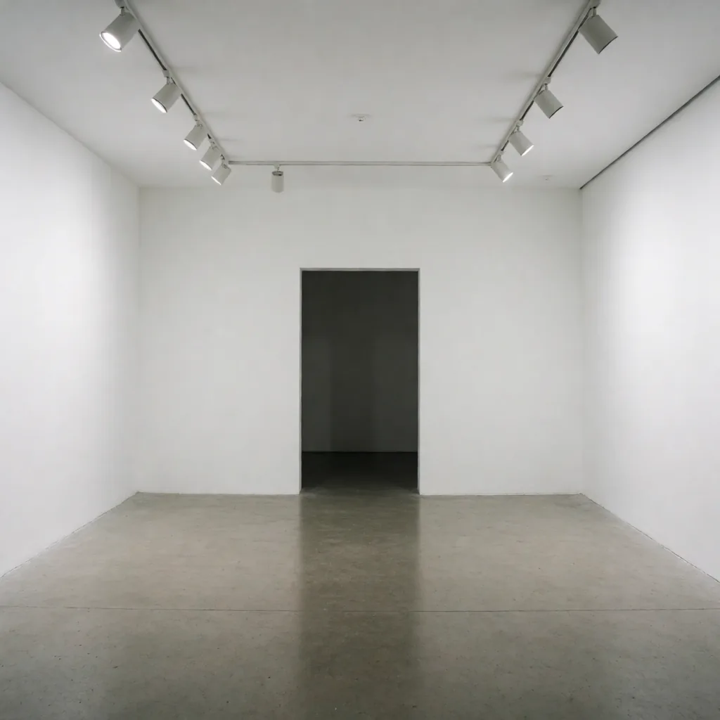 Empty gallery room