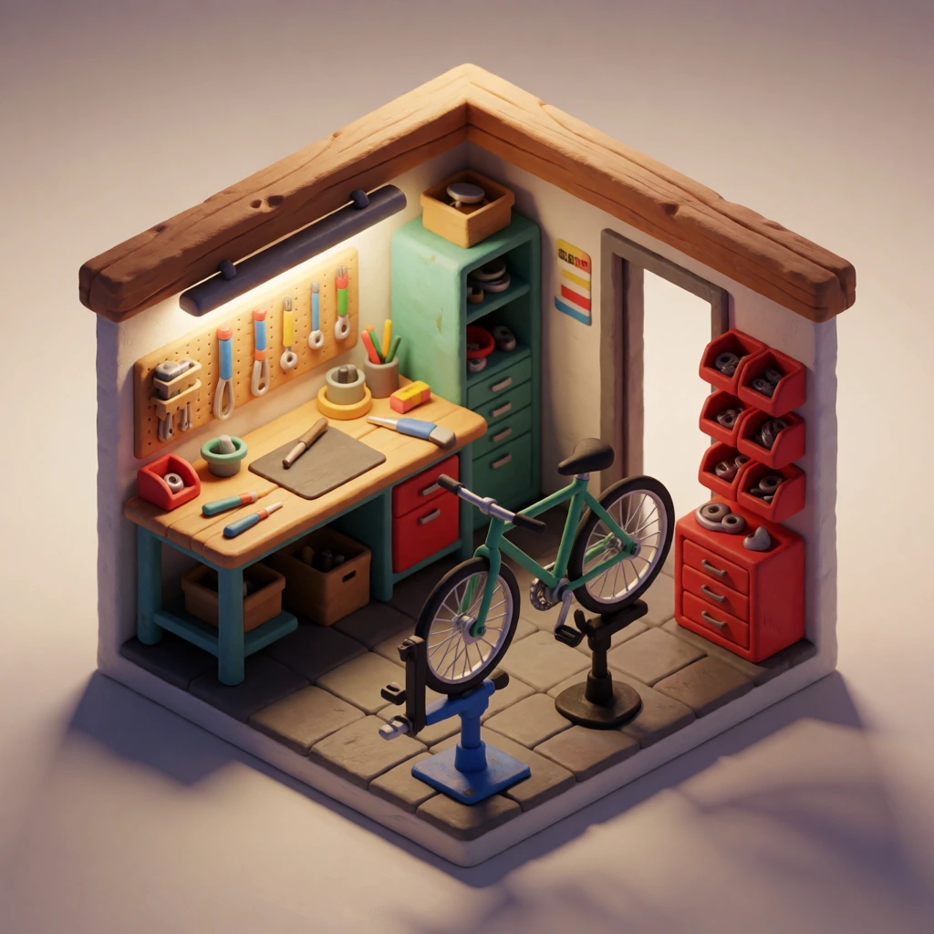 Isometric repair shop