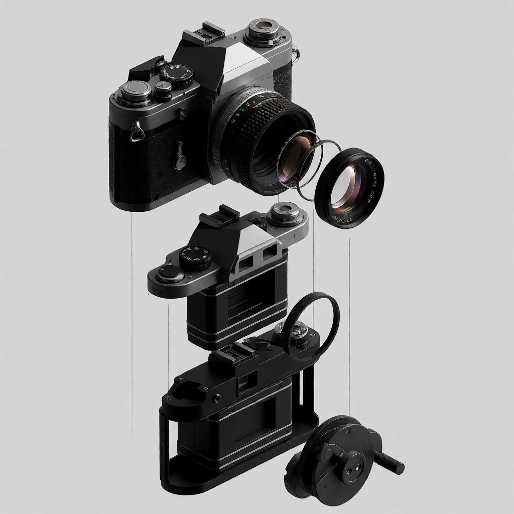 Exploded isometric, camera
