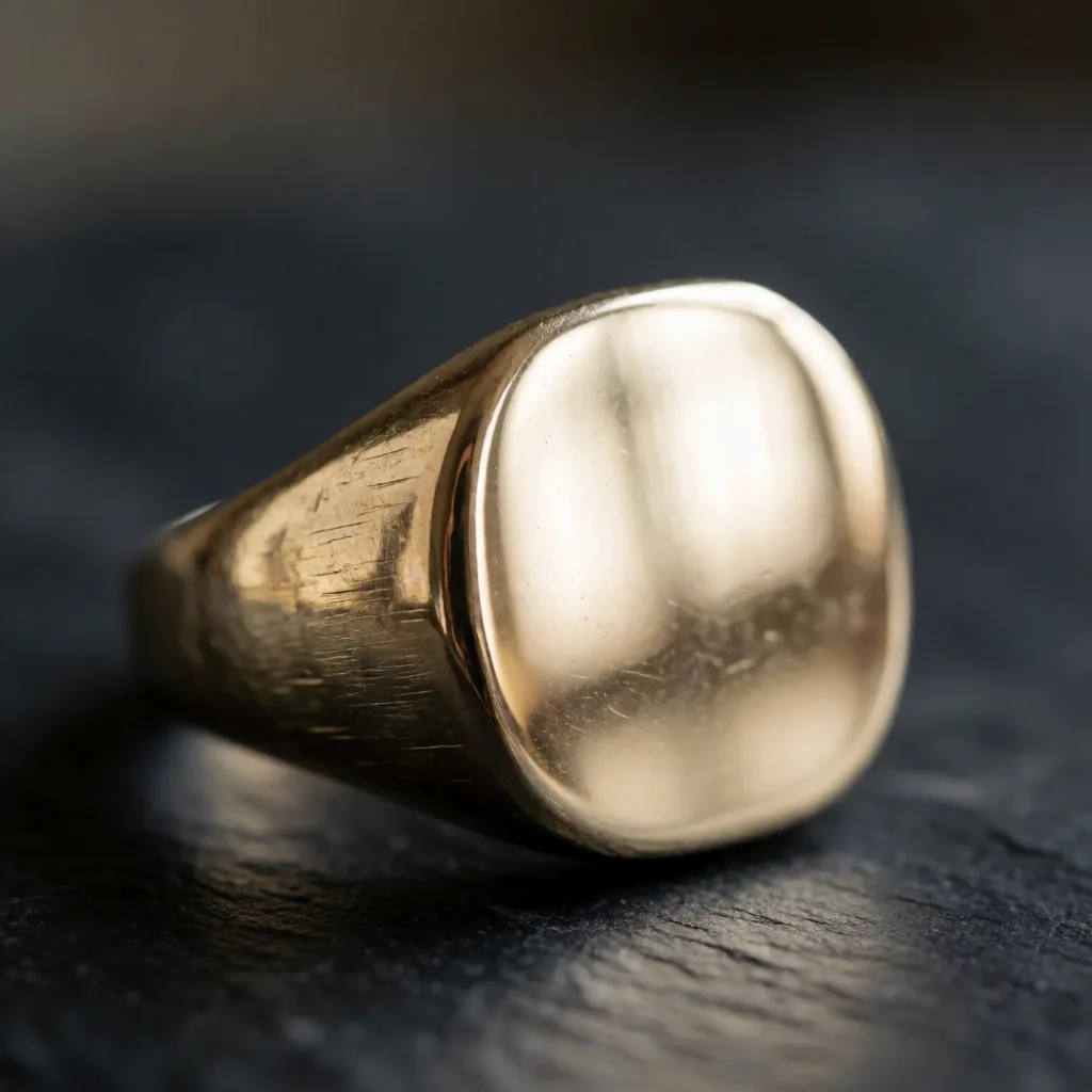 Signet ring, macro
