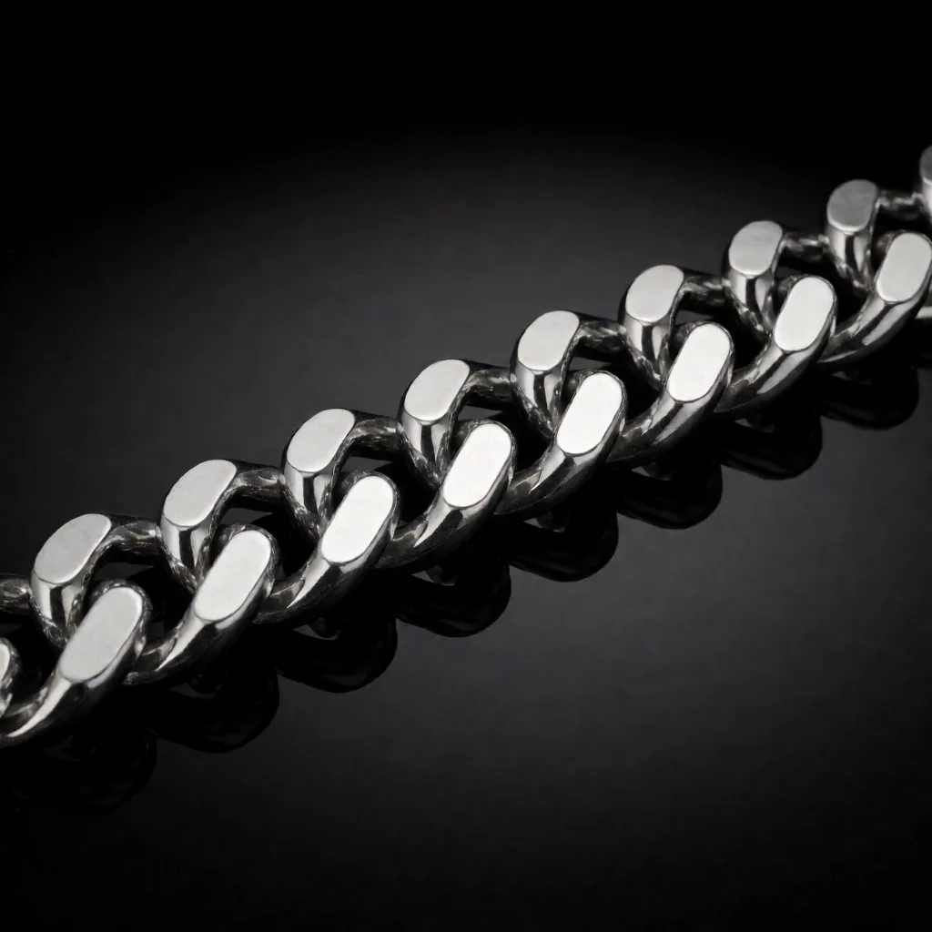 Silver chain, hard light