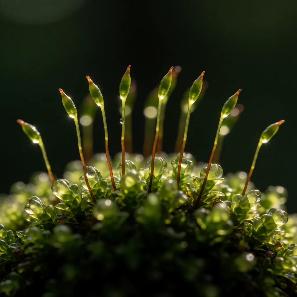 Moss and sporophytes