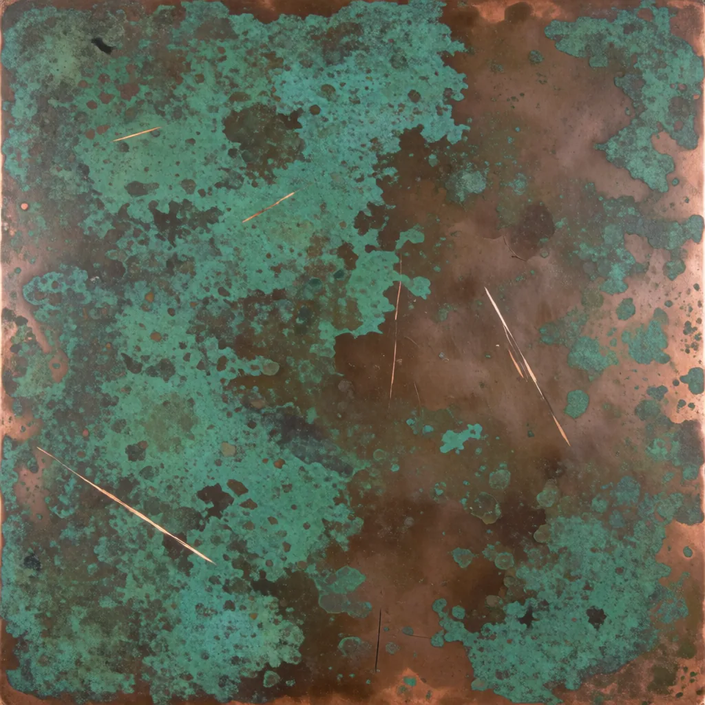 Verdigris copper