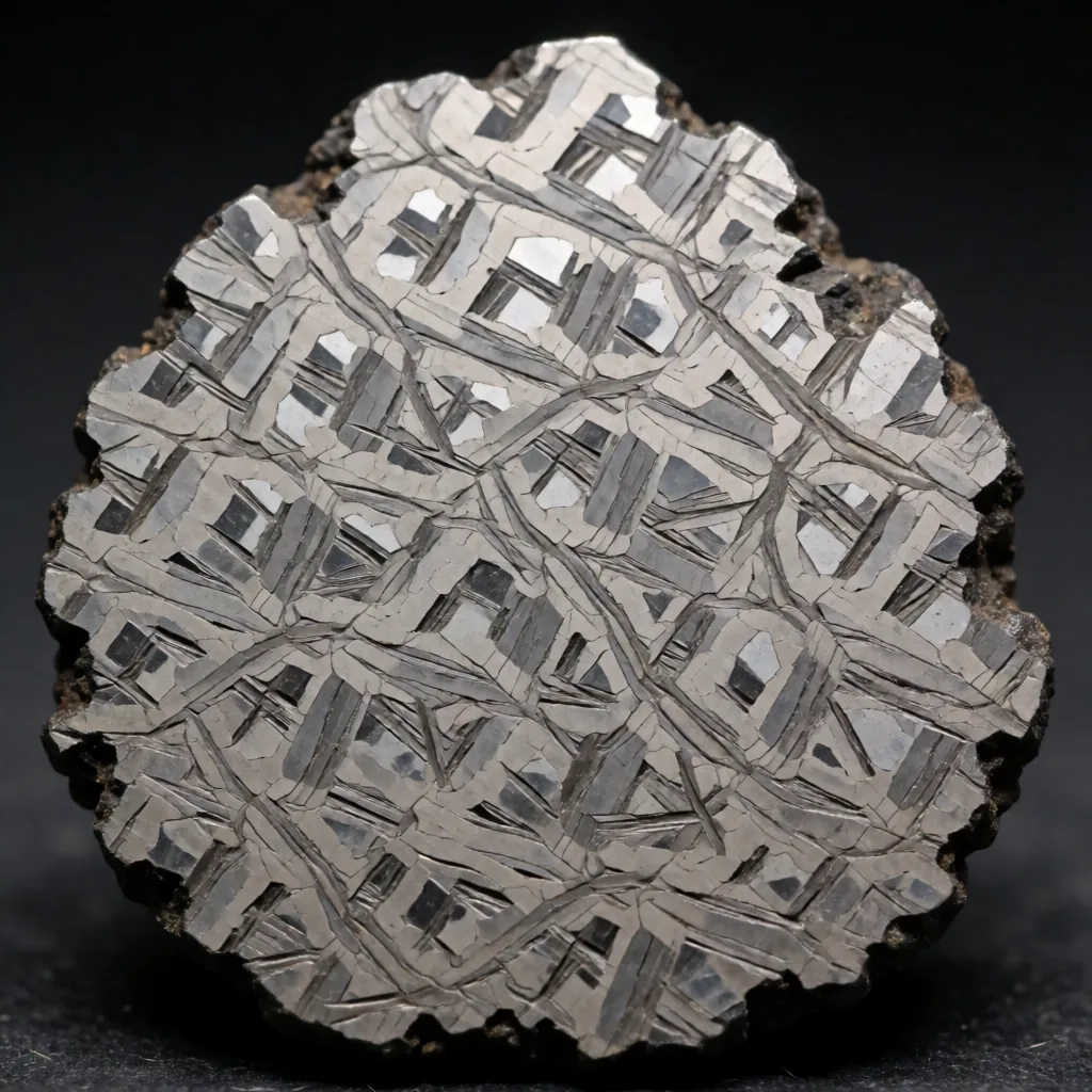 Meteorite, etched