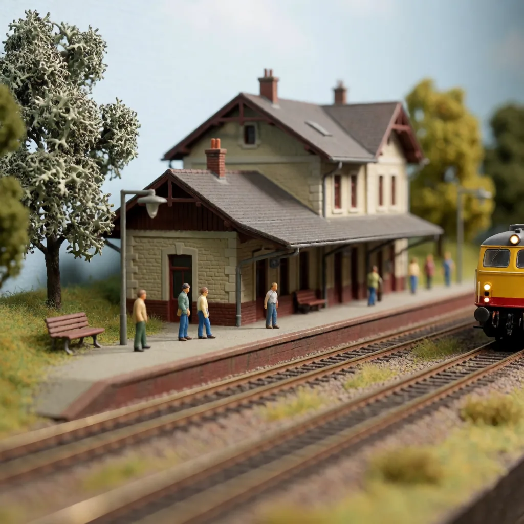 Model railway station
