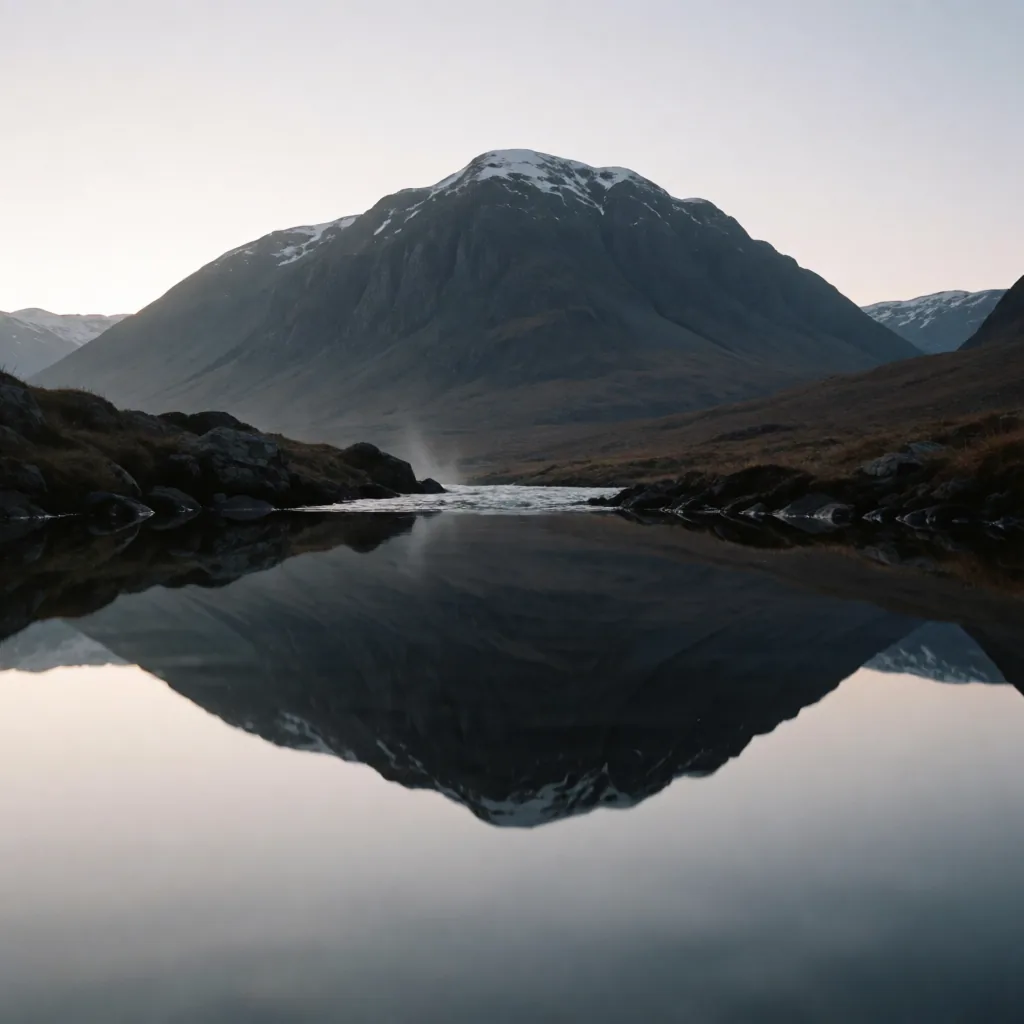 Still lake, whole reflection