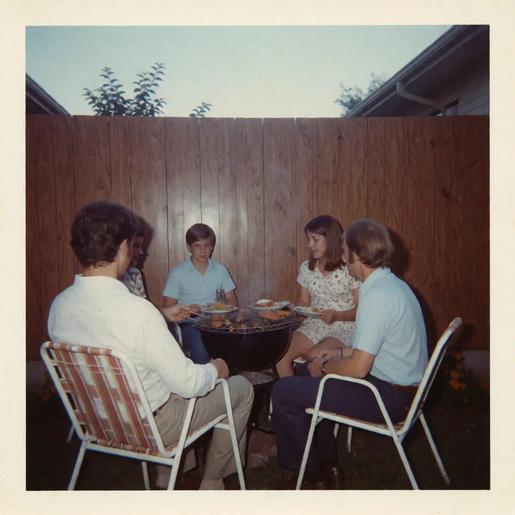 1970s Kodachrome family scene