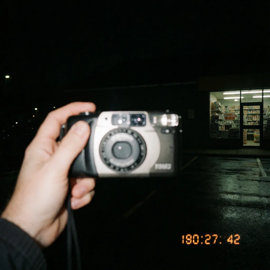 1990s point-and-shoot night