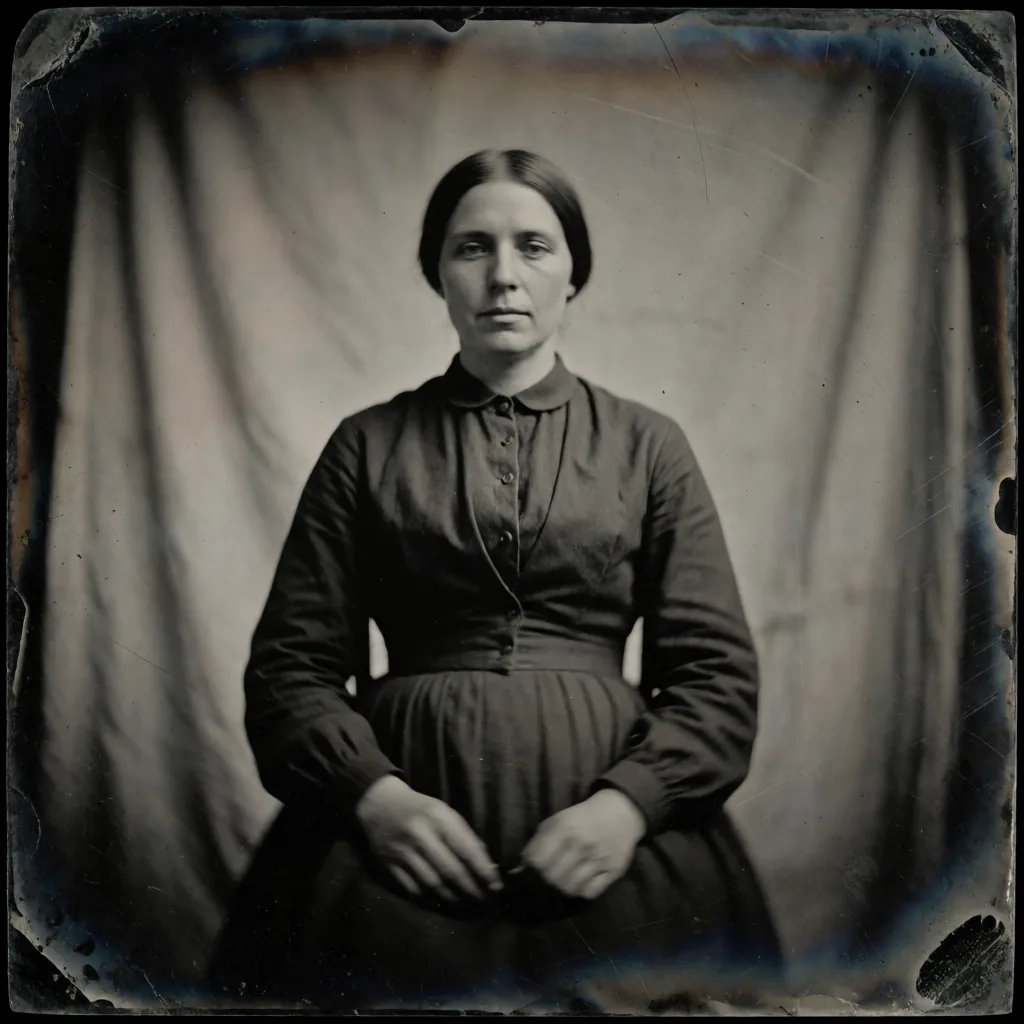 Wet plate collodion portrait