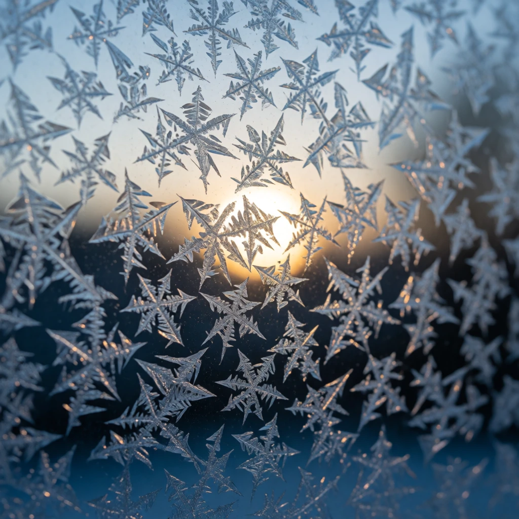Frost on single-glazed glass