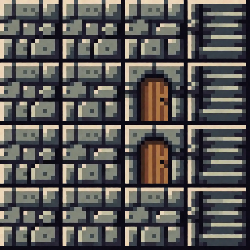 Pixel tileset, dungeon