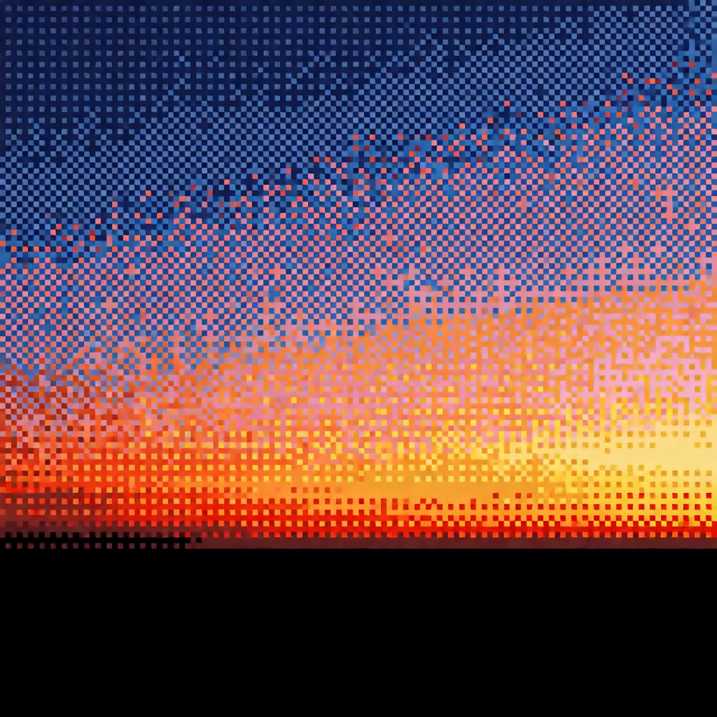 Dithered gradient sky