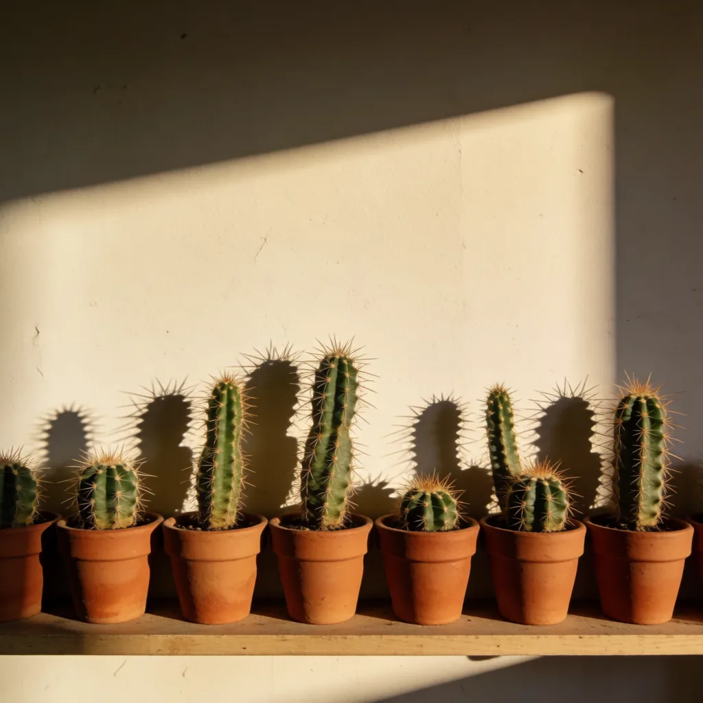 Cactus collection, hard light