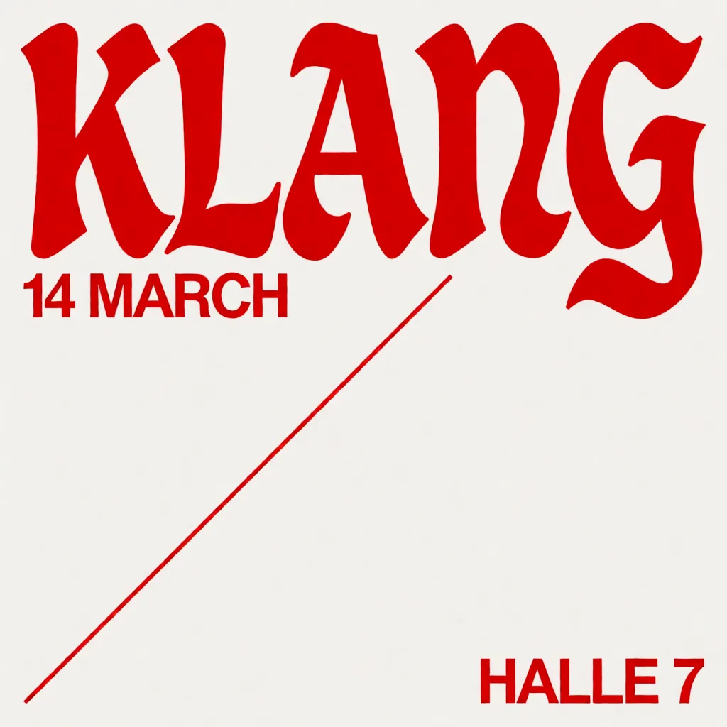 Swiss grid concert poster