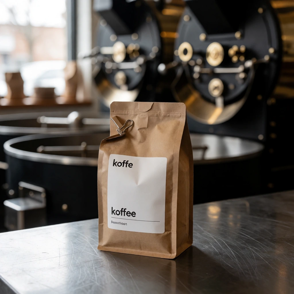 Coffee bag, in-context