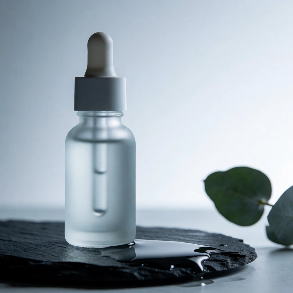 Skincare on wet stone