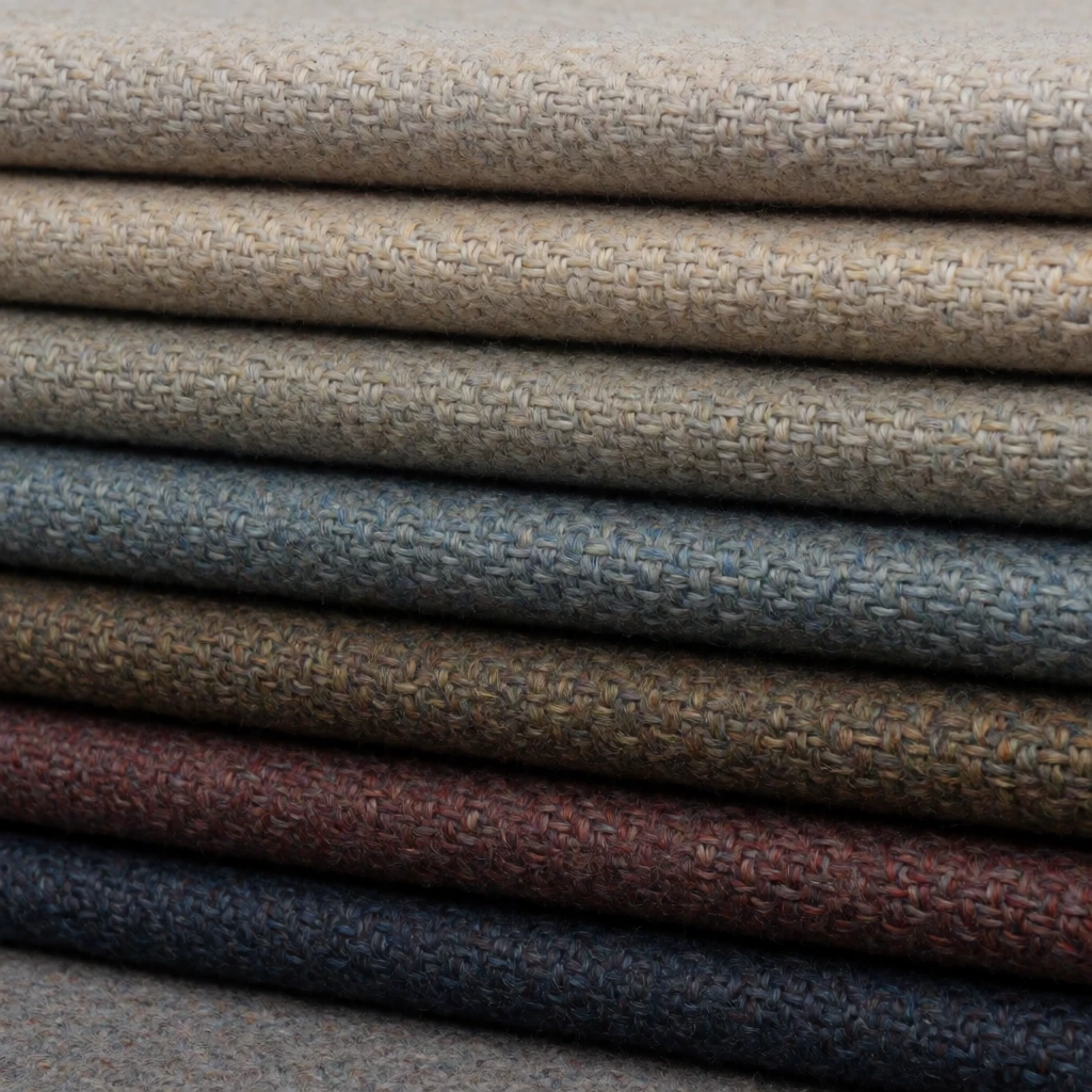 Wool swatch stack