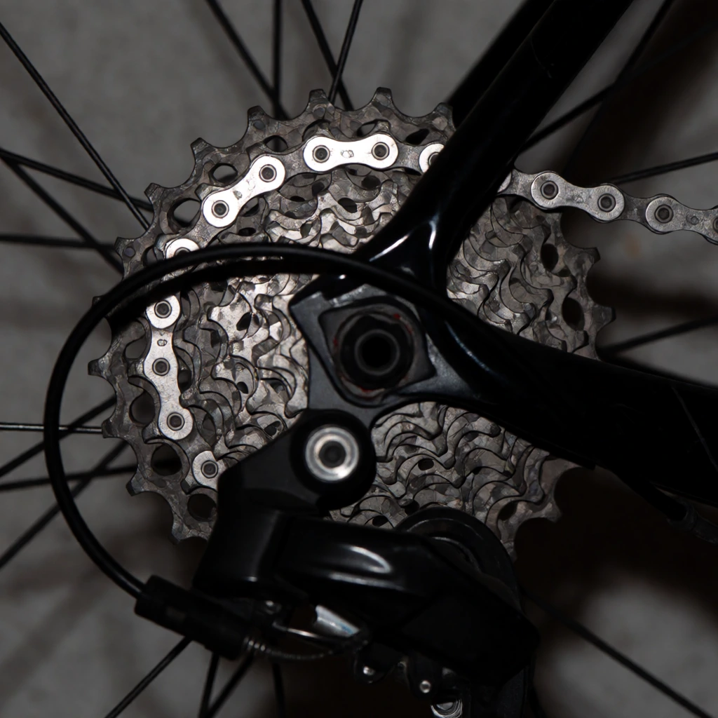 Bike drivetrain, dirty