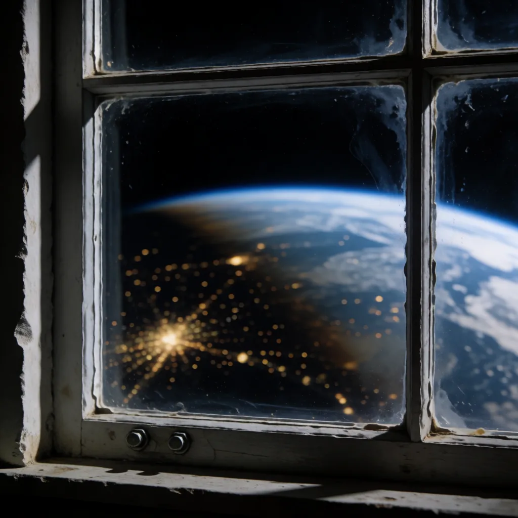 Orbital view from a window