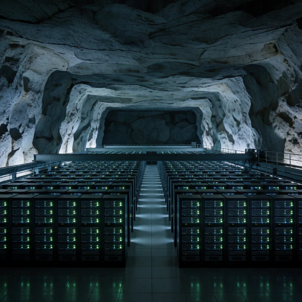 Server hall, deep underground