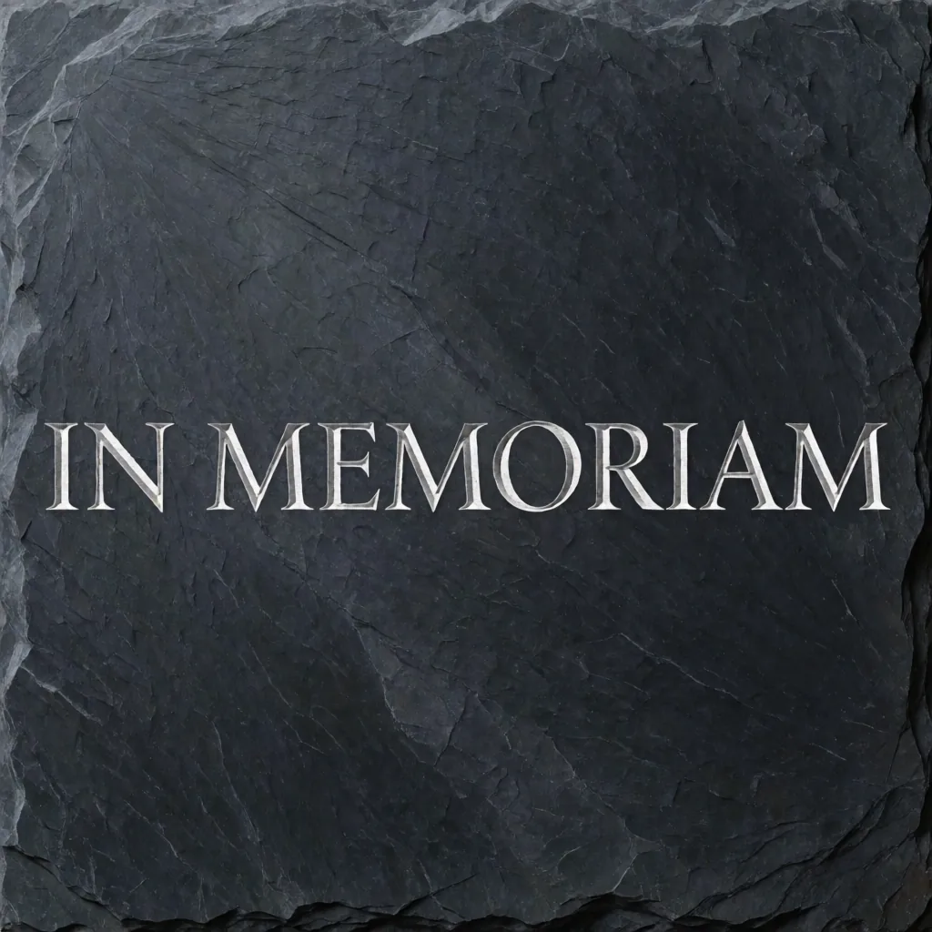 Carved stone lettering