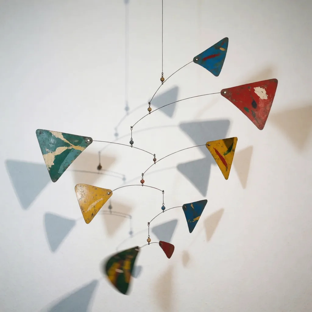 Kinetic mobile, hanging