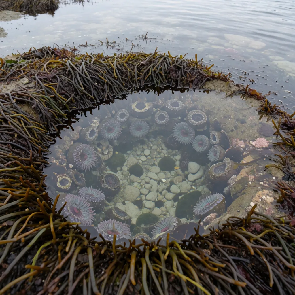 Rockpool at low spring tide