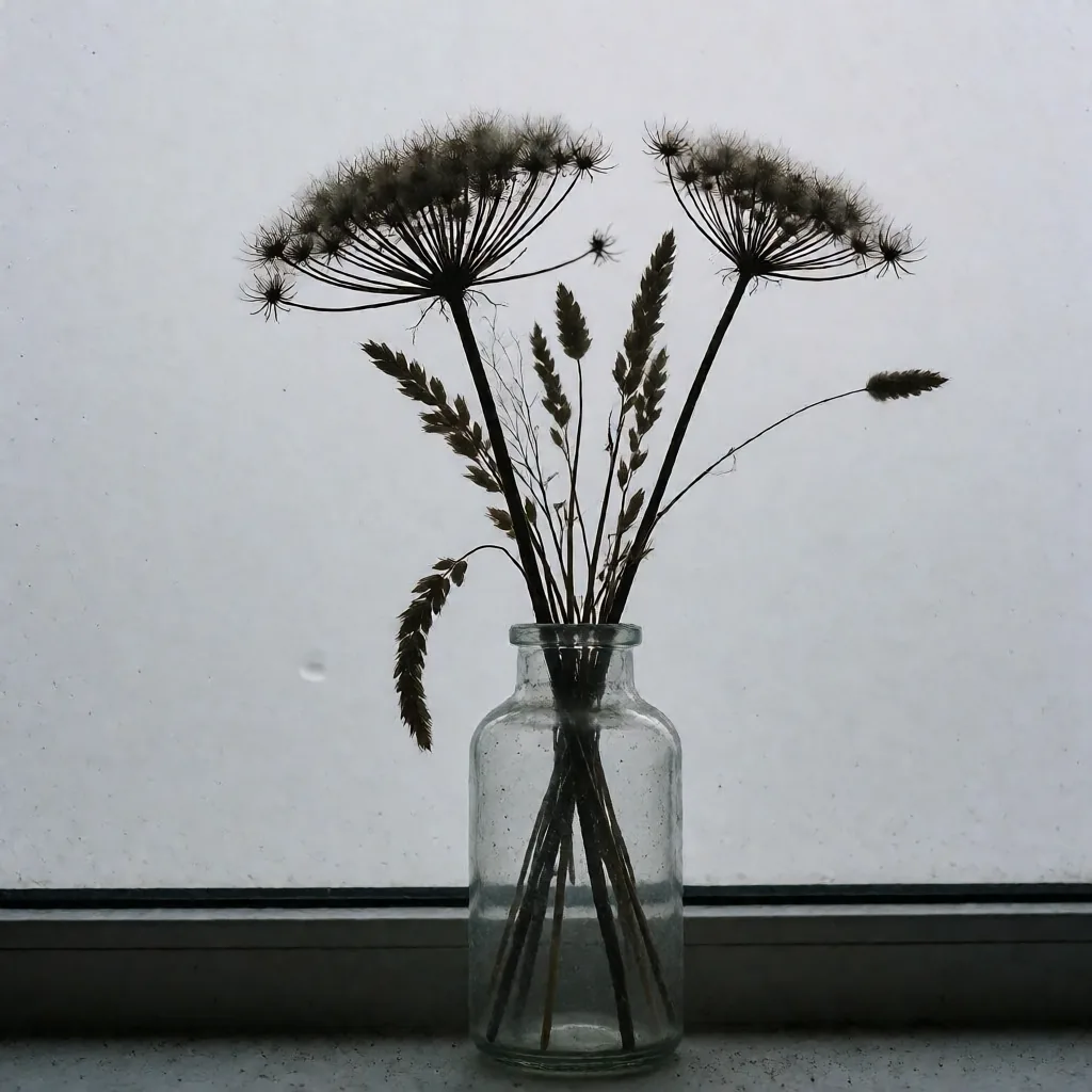 Dried botanicals in glass