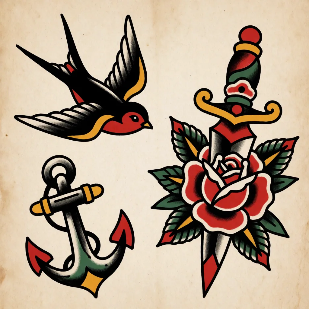 American traditional flash sheet