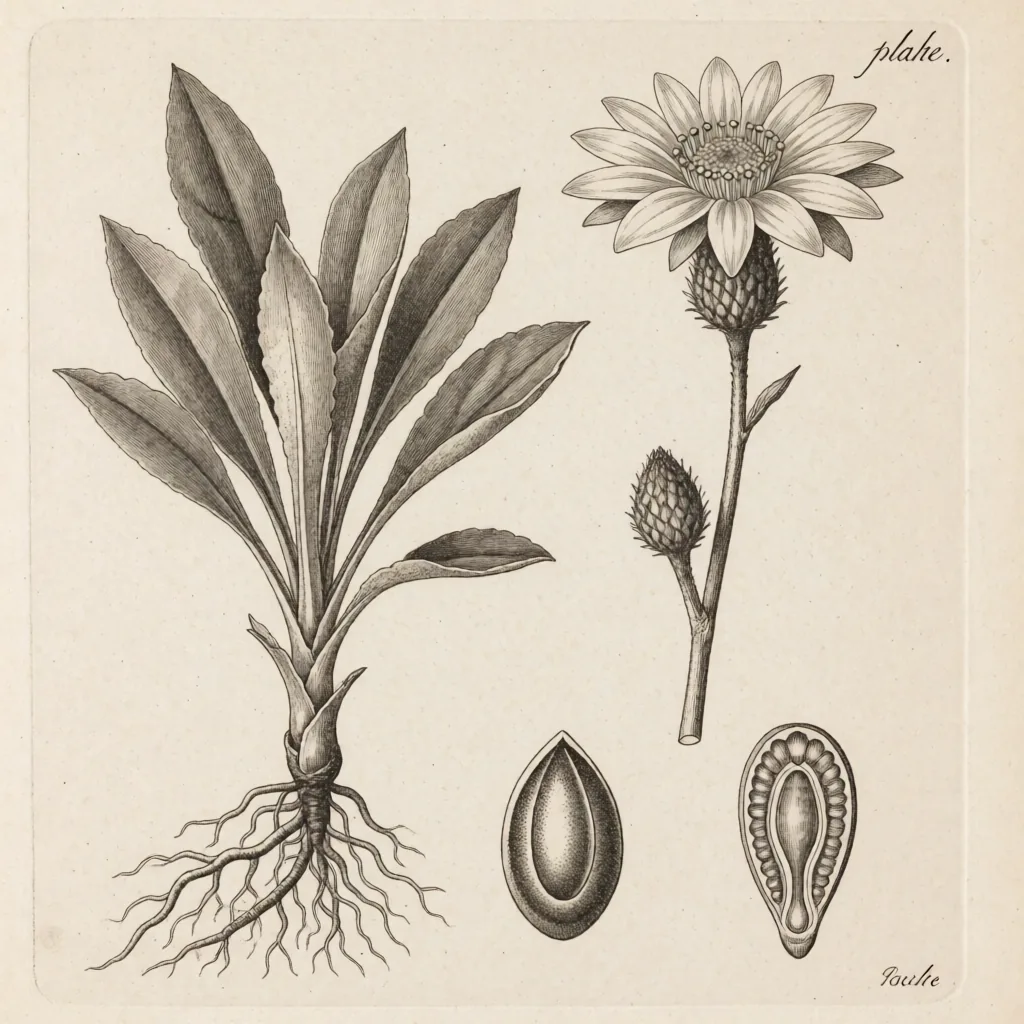 Botanical plate, engraved